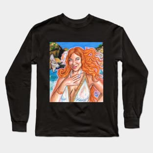 Aphrodite in Cyprus from "Aphrodite Love Myths" Long Sleeve T-Shirt